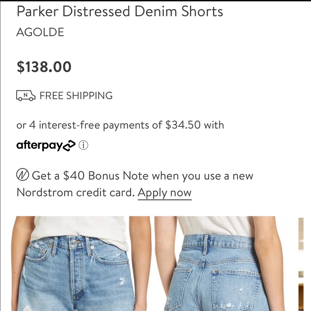 AGOLDE Parker Distressed Shorts swapmeet